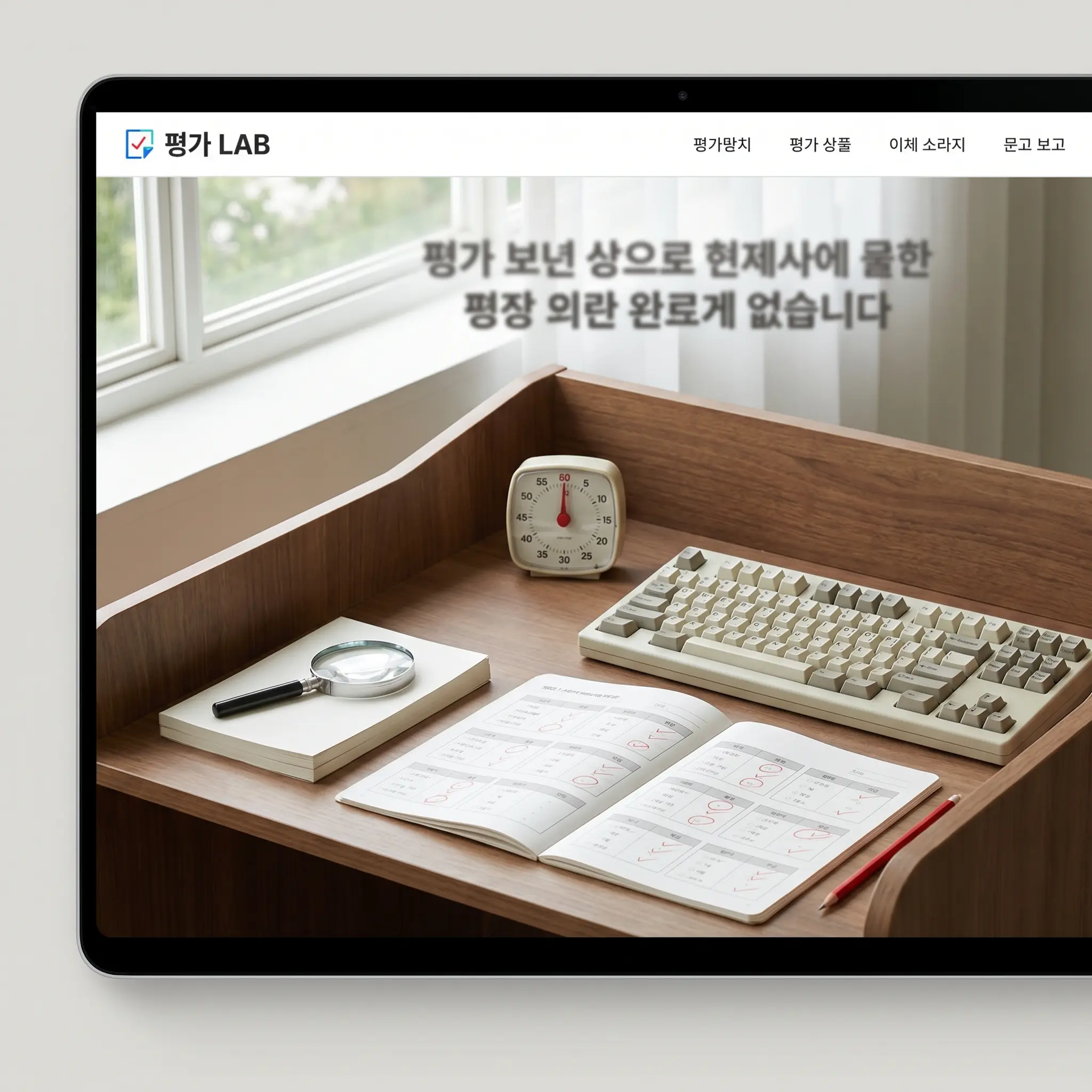 프롬프트와 문서 비교표를 검토하는 작업대